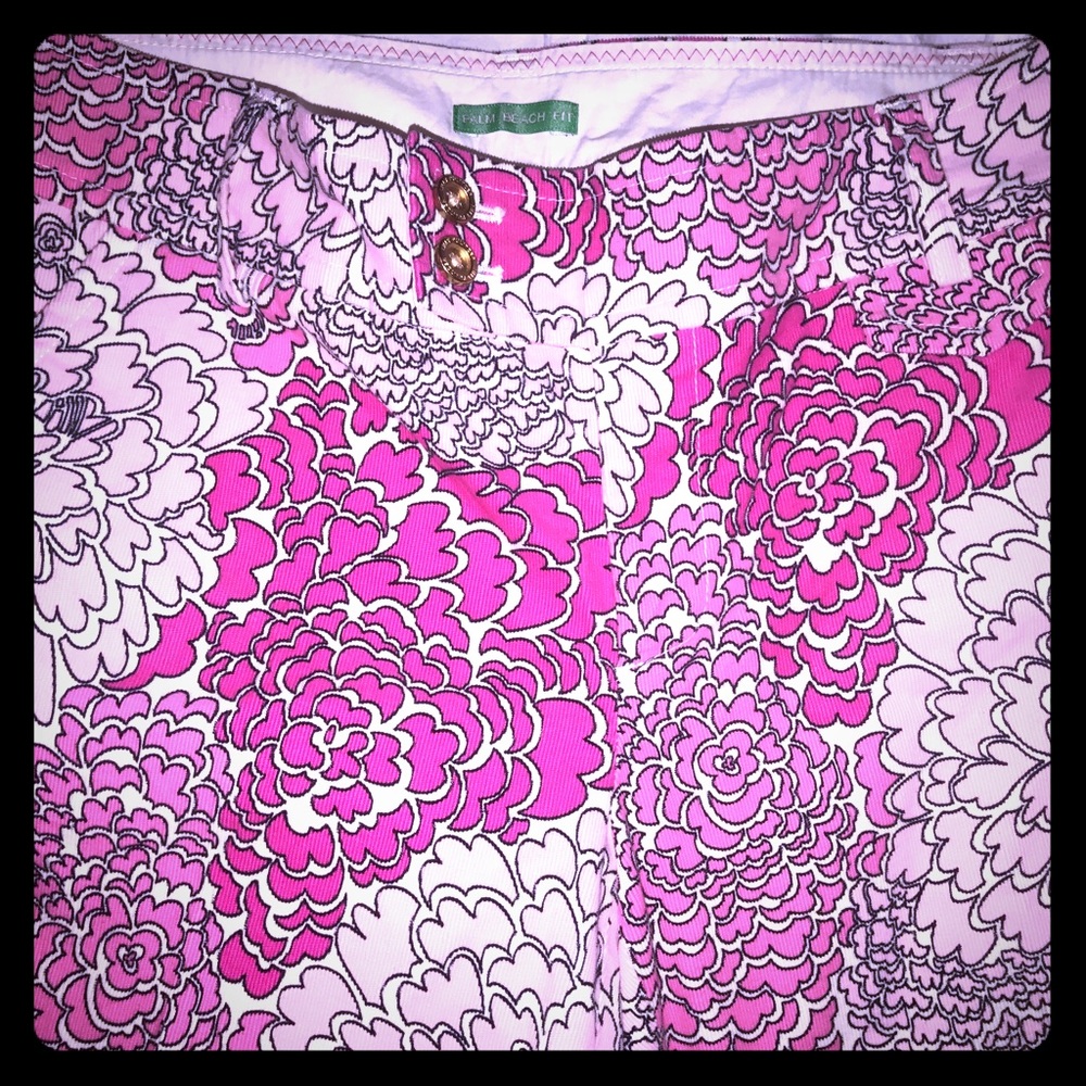 Lilly Pulitzer Pink Capris & Free LP Bag❣️SALE❣️