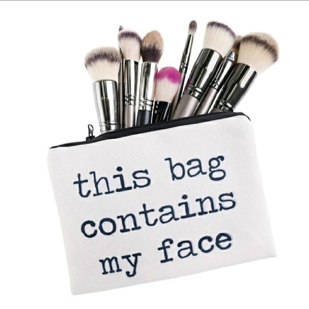 💄"This bag contains my face" Cosmetic Bag!