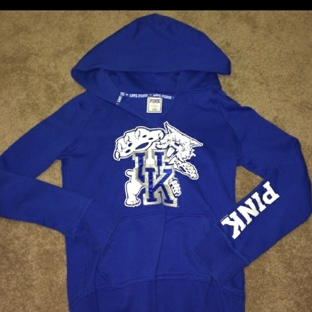 VS PINK KY Wildcats Hooded V-neck Sweatshirt