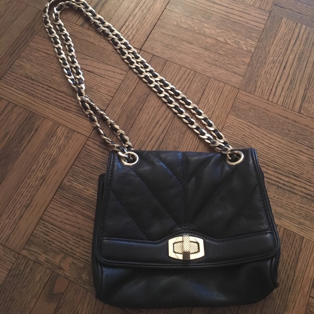 Ann Taylor leather quilted purse