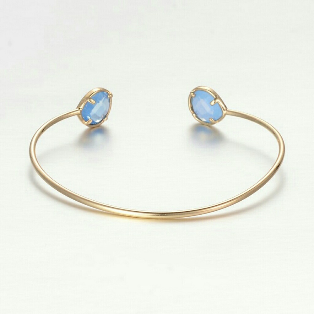 Crystal Cuff Bangle Bracelet - Picture 5 of 7