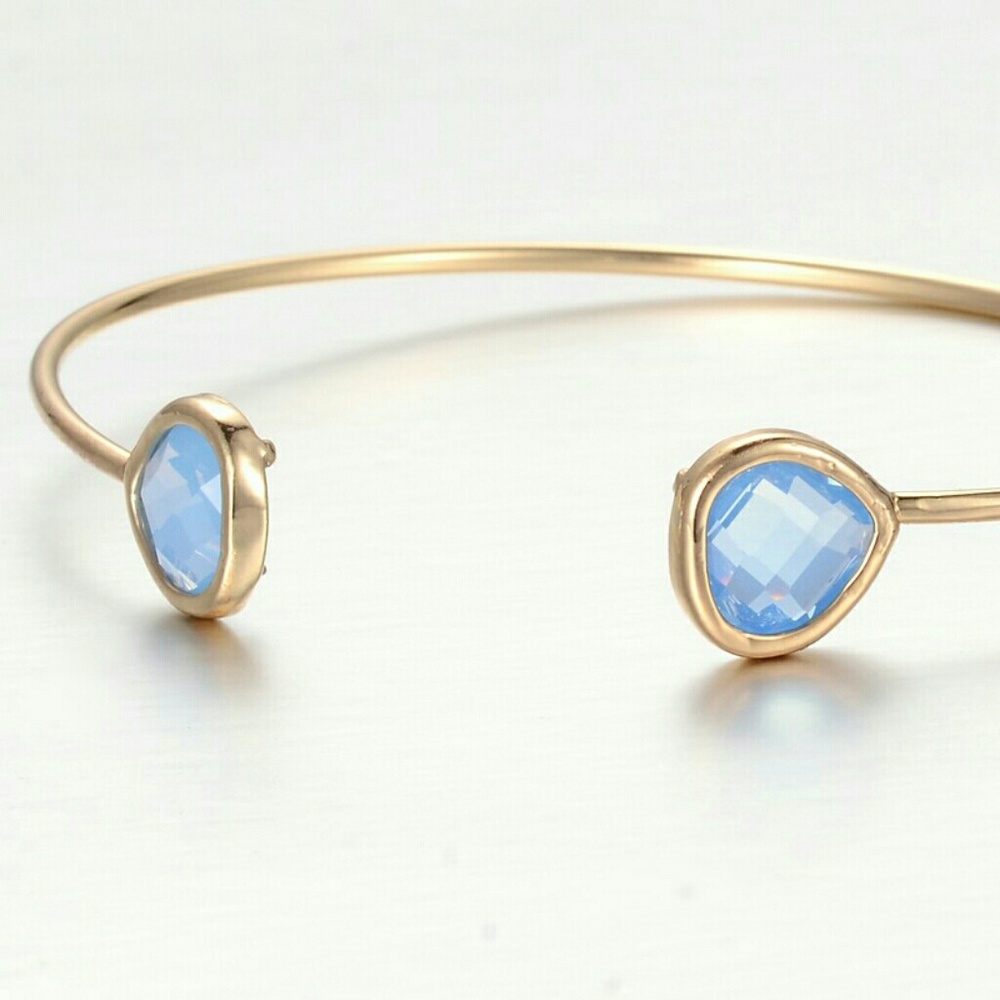 Crystal Cuff Bangle Bracelet - Picture 6 of 7