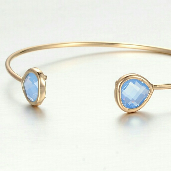 Crystal Cuff Bangle Bracelet - Picture 6 of 7