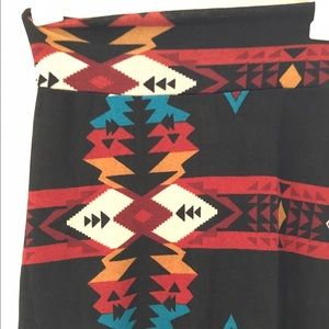 Aztec Western Maxi skirt