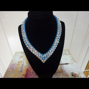 Handmade Necklace with Swarovski crystals.