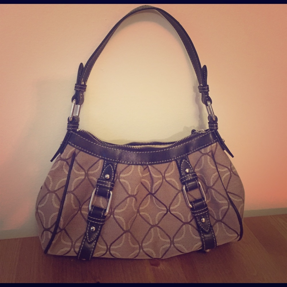 Nine West Geometric Beige Handbag