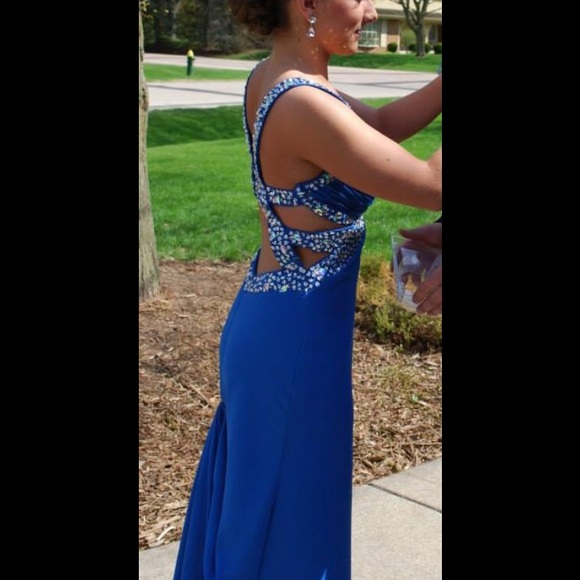 Blue prom dress - Picture 3 of 3