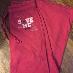 Victoria's Secret Pink bell bottomed sweatpants