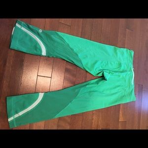 Lululemon Mint Wunder Under Capri Size 6