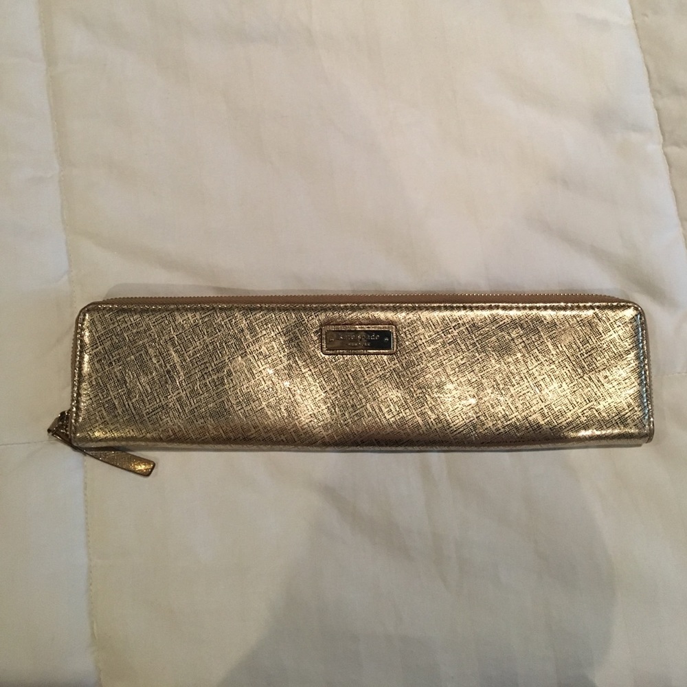 Kate space gold clutch
