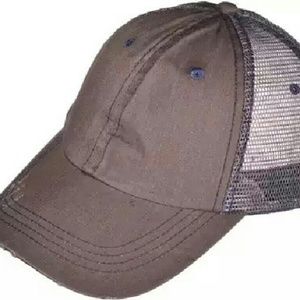 Dark Gray distressed mesh truckers caps