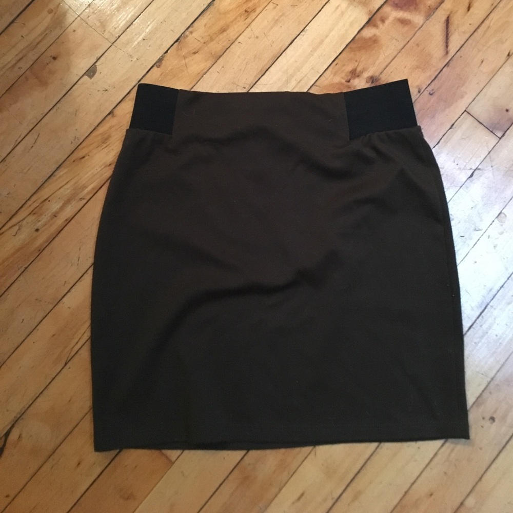 Zip back Mini skirt from aqua at Bloomingdales