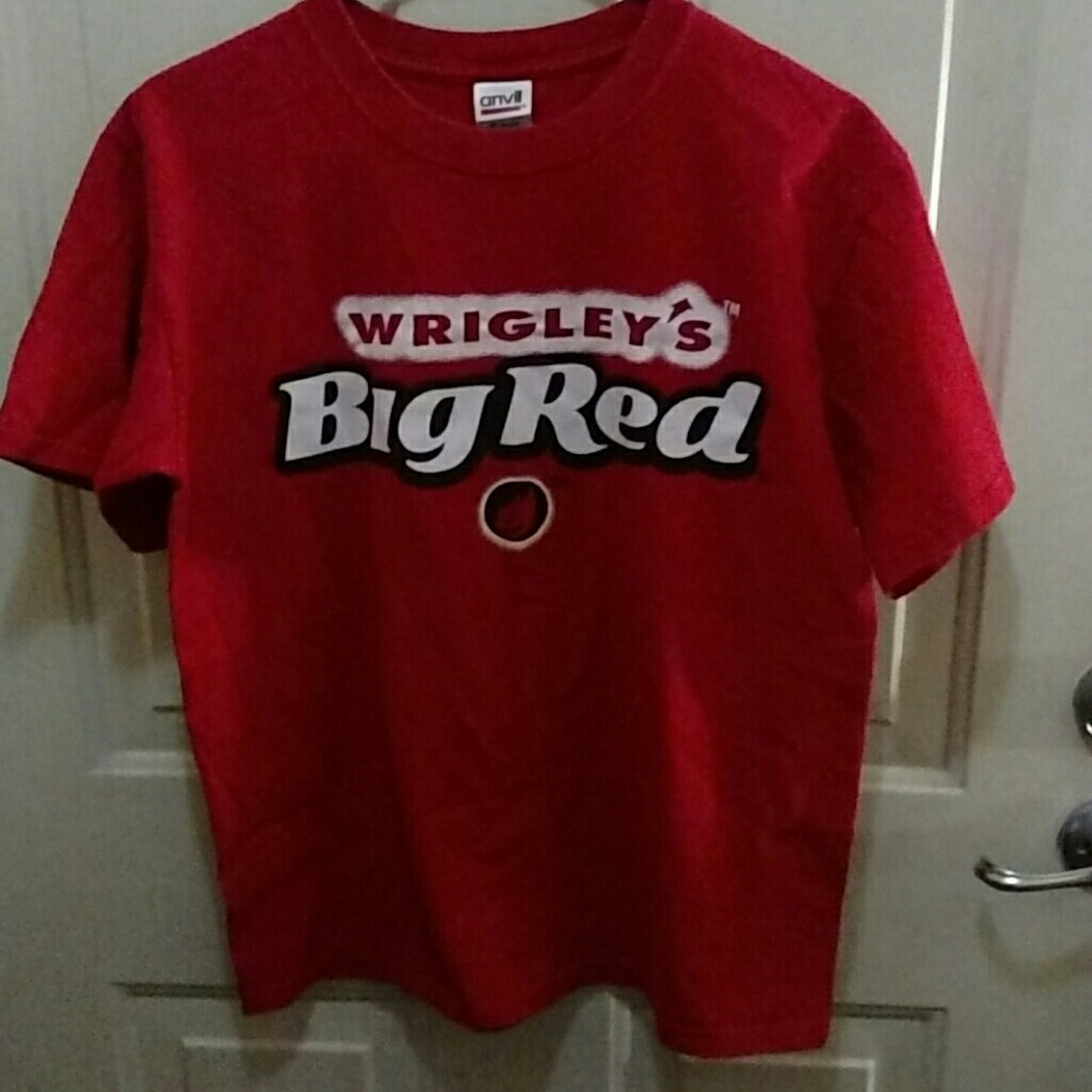 Men's Red T-shirt Wrigley's Big Red Size Medium