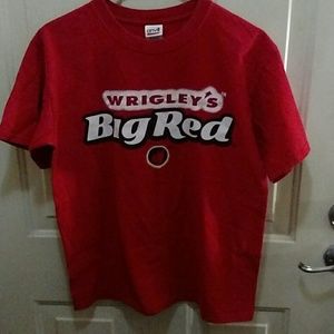 Men's Red T-shirt Wrigley's Big Red Size Medium