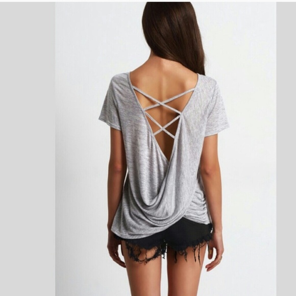 @giggly_shop Tops - NWT NEVER WORN!! Open/Criss-Cross Top!!