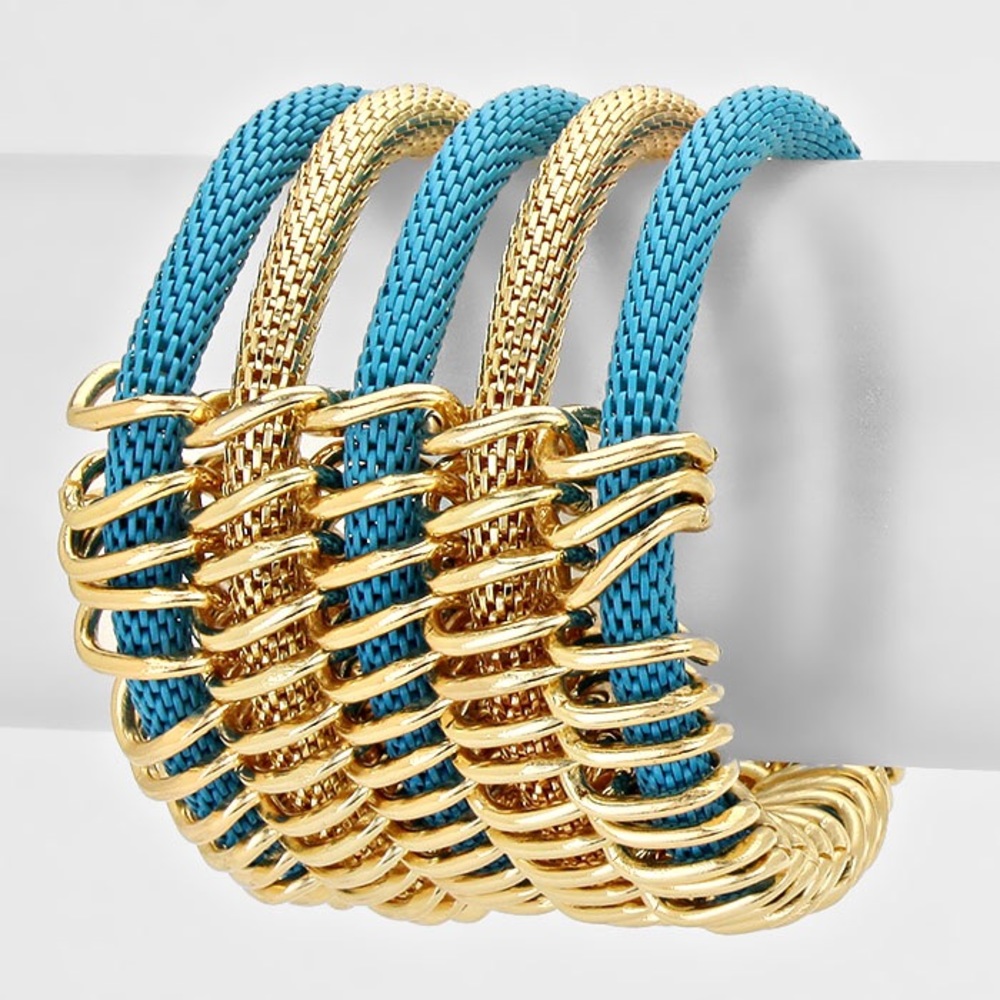 Multi-Layer Mesh Bracelet Set - image 1