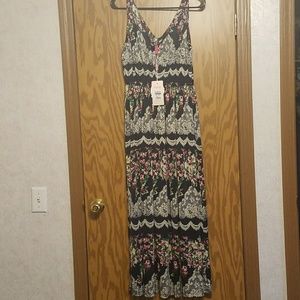 NWT Floral summer maxi dress sz.L