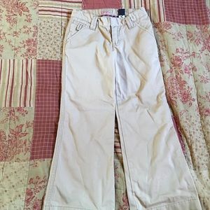 Gap girls boot cut cotton khakis