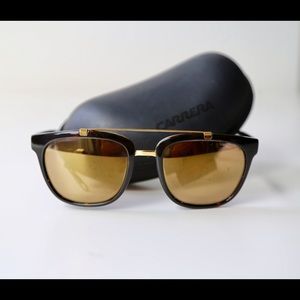 Carrera sunglasses gold mirror lenses