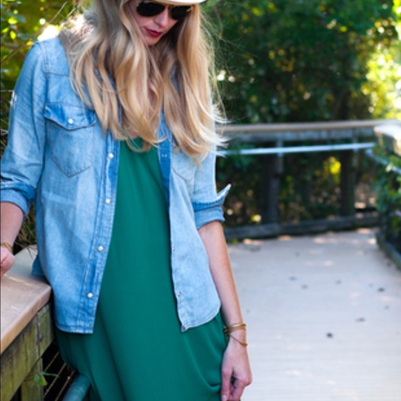 J.Crew Green Maxi Dress - Picture 8 of 8
