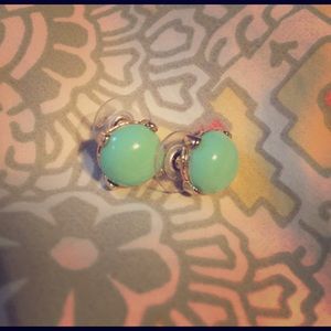Turquoise J Crew bauble Earrings