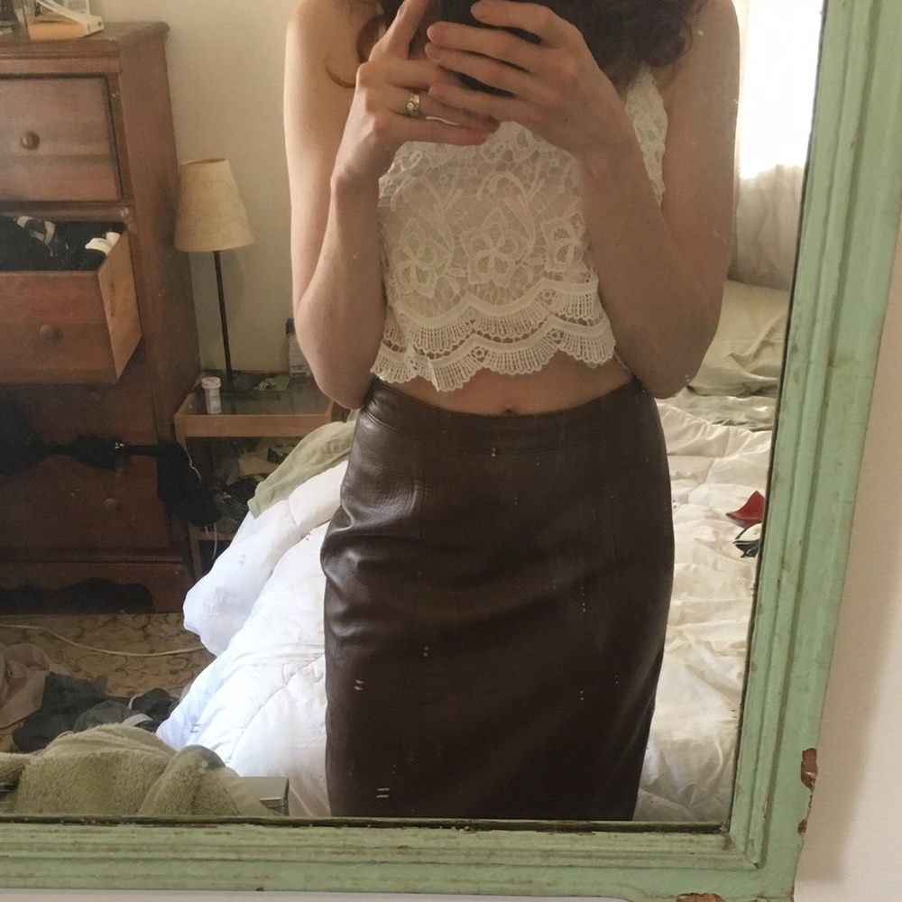 Leather skirt