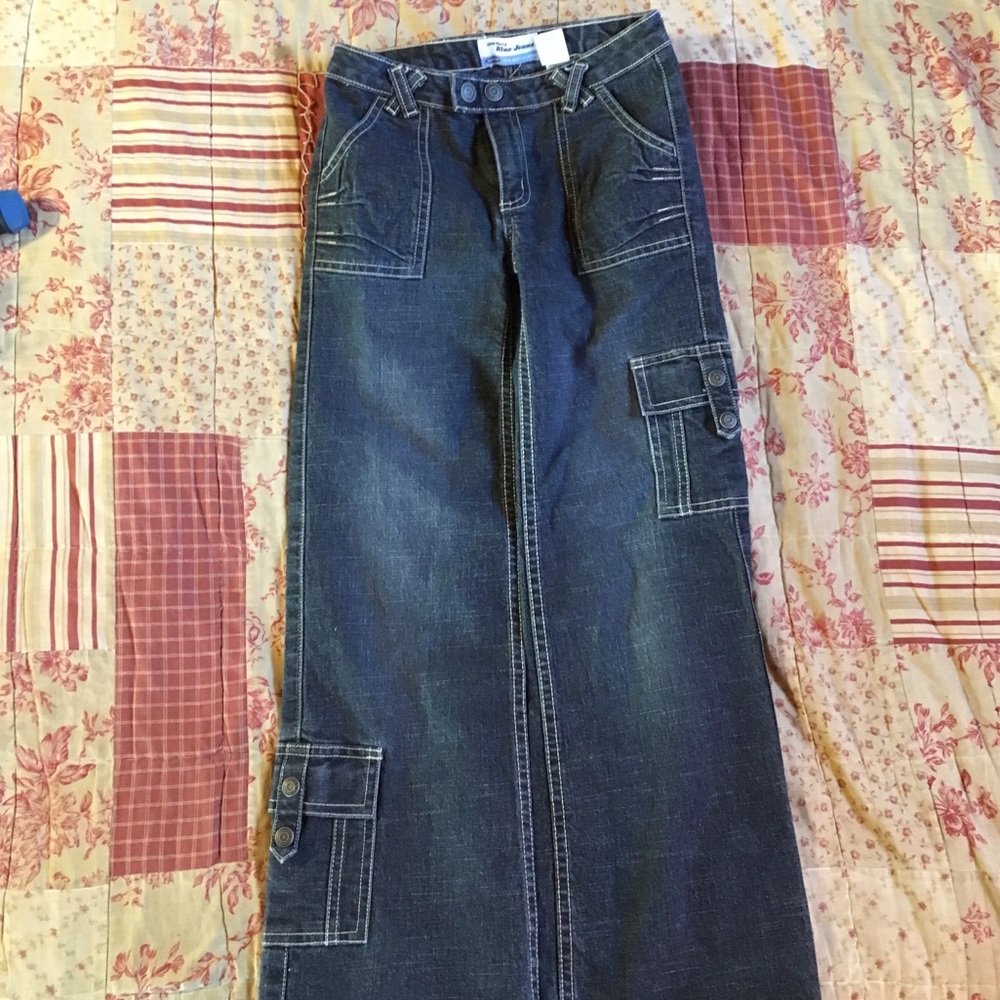 Old Navy girls carpenter jeans size 8