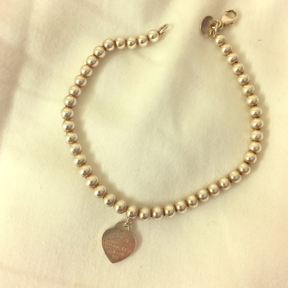 Return to Tiffany Silver Bead Bracelet