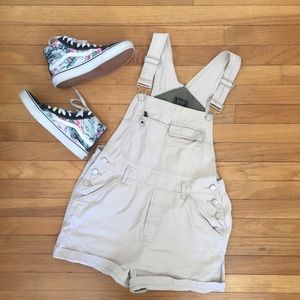 Tan overalls