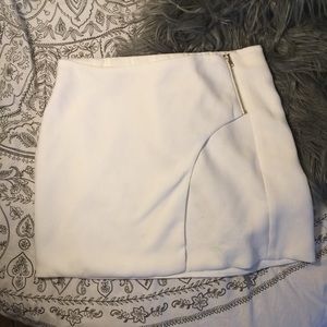 White Skirt with Zipper