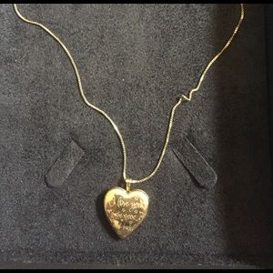 "I love you to the moon and back" locket necklace