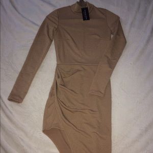 Fashion Nova Taupe Dress