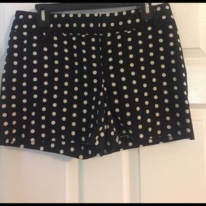 Ann Taylor black polkadot shorts