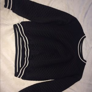 Black Quilted Pull over