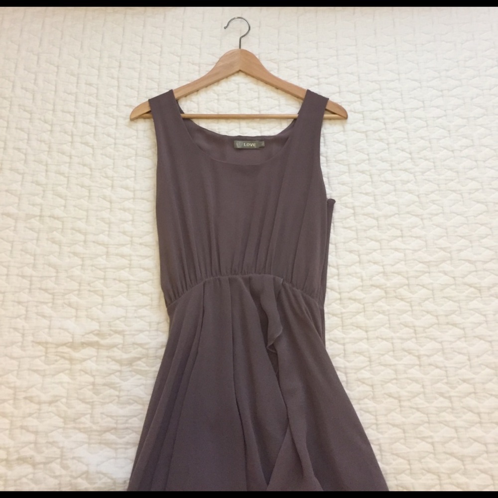 Lavender chiffon dress. Runs small