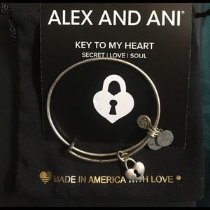 Alex and Ani heart locket bracelet