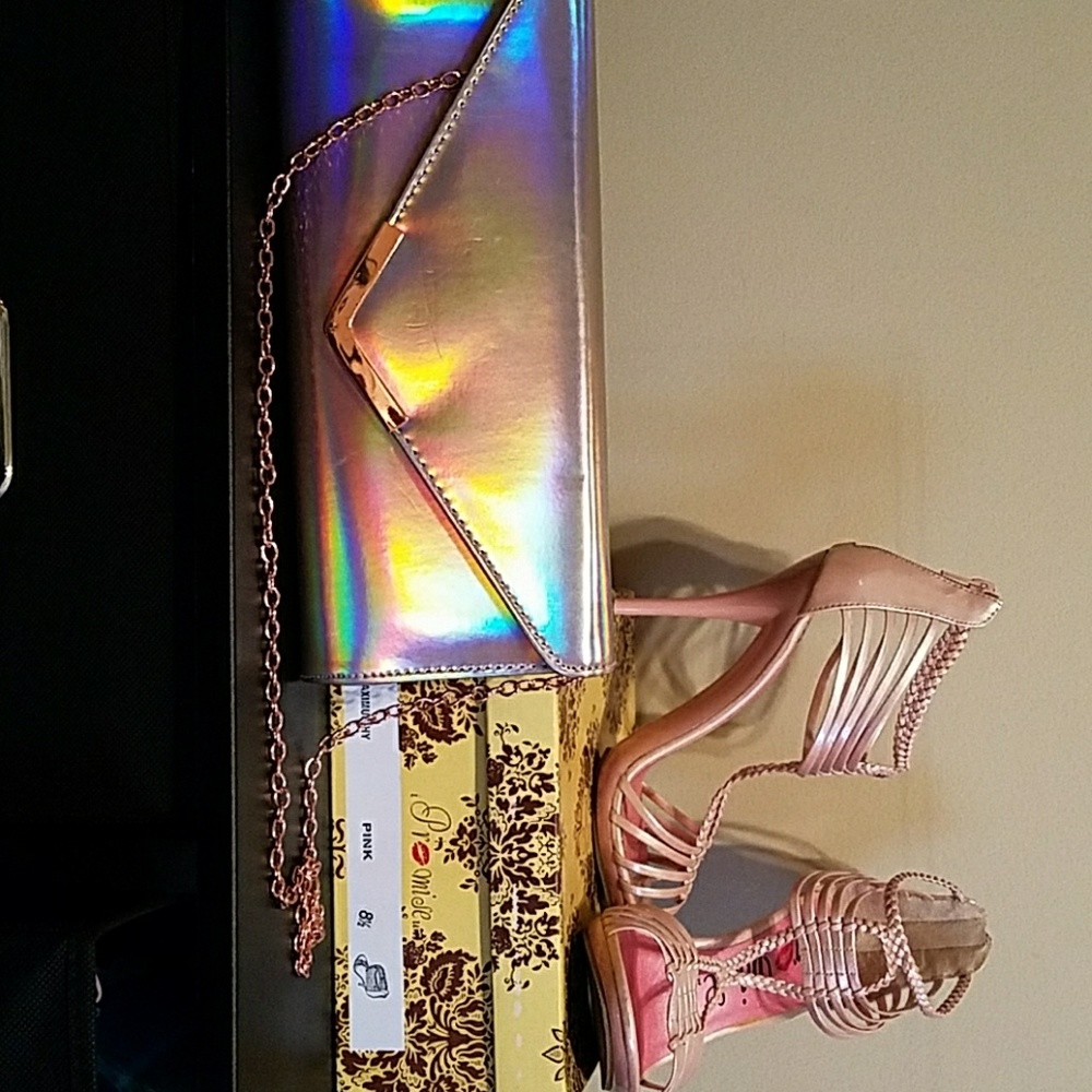Clutch Bag and Heels