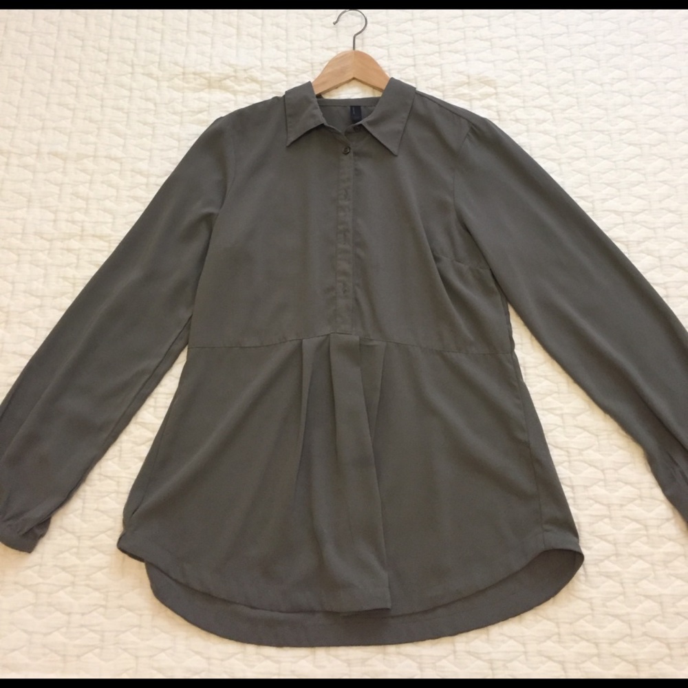 Slate grey blouse