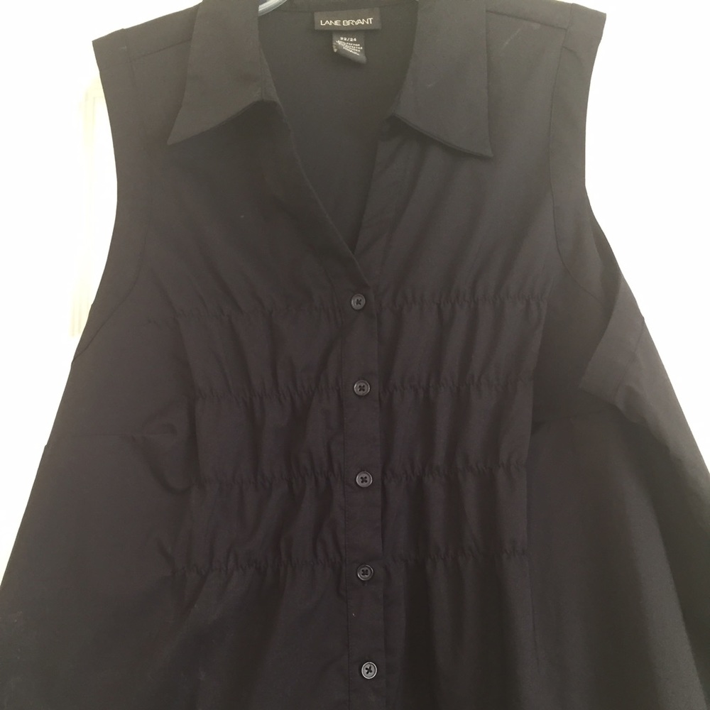 Black button down blouse