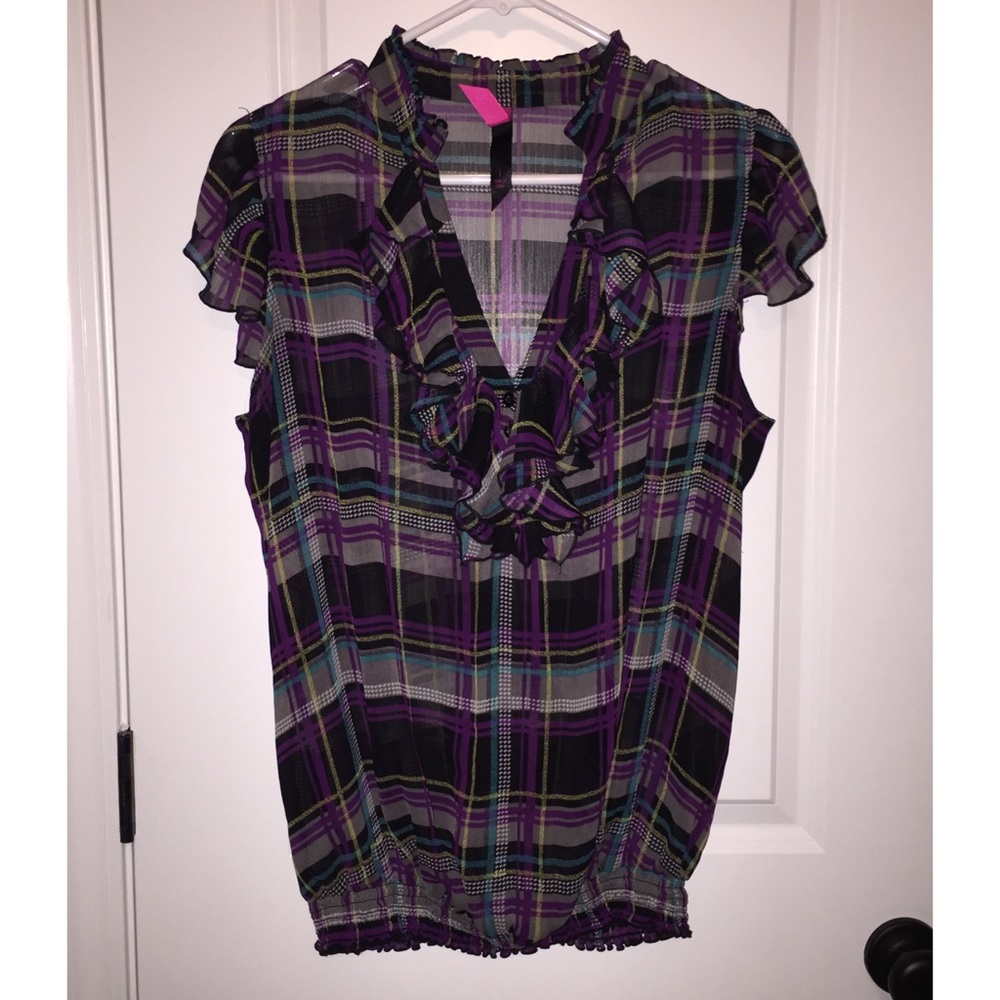 💙 Plaid Blouse 💙