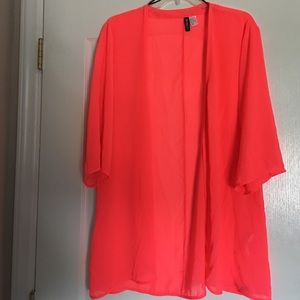 Neon pink. Bathing suit cover