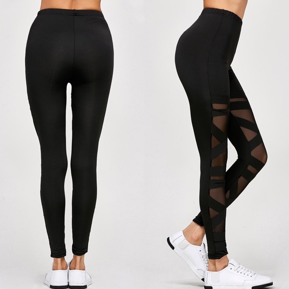 ☹️out of stock☹️Bandage mesh leggings ♡PRICE FIRM. - Picture 4 of 4