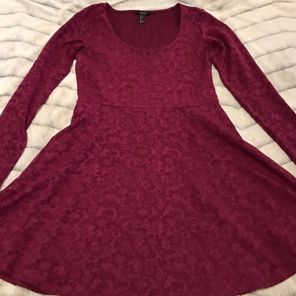 Forever 21 Dresses & Skirts - Maroon Skater Dress