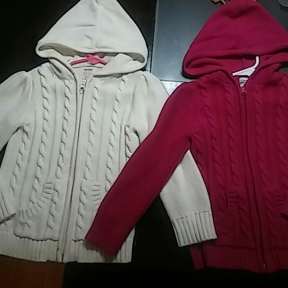Two Pre Loved Girls Sweaters