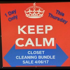 Bundle Closet Sale this Thursday April 6, 2017!!!