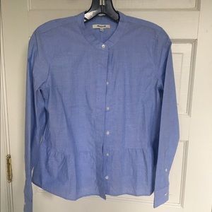 Madewell peplum button down