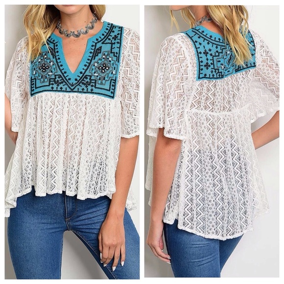 Tops - Sale❗️Boho Style Lace Top
