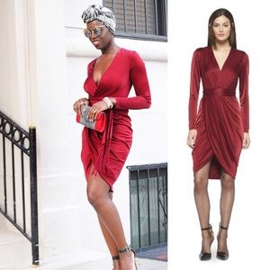 target red wrap dress