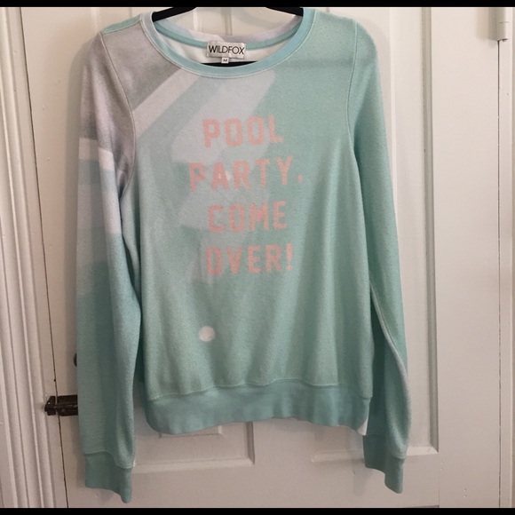 Wildfox Tops - WILDFOX sweatshirt. Aqua size M