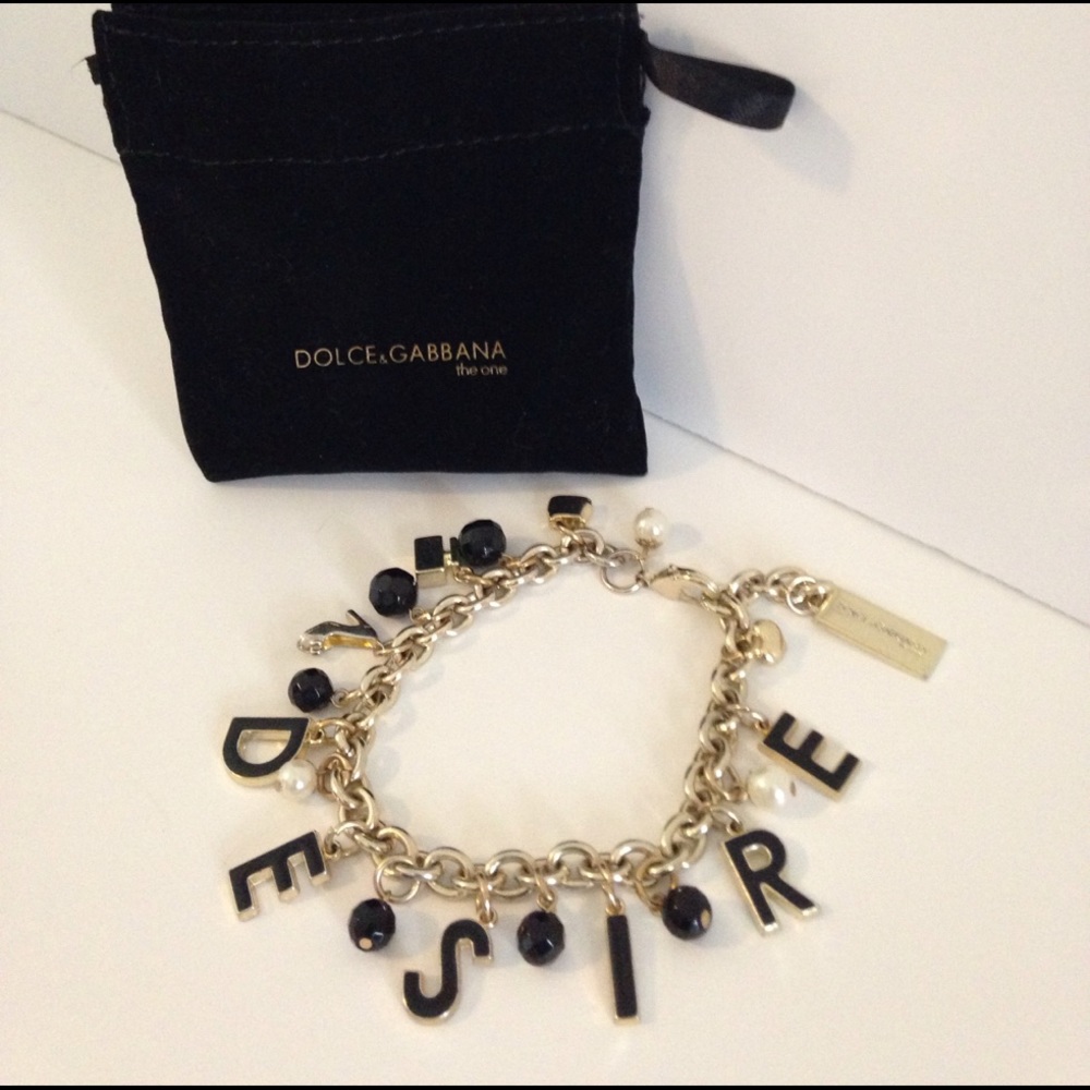 Dolce & Gabbana DESIRE Charm Bracelet w/Dust Bag